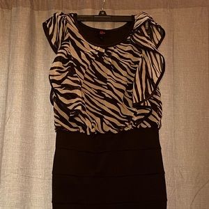Girls Zebra print dress